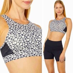 Brooks Drive 3 Pocket Running Sports Bra Wildflower/Blk 34DD
